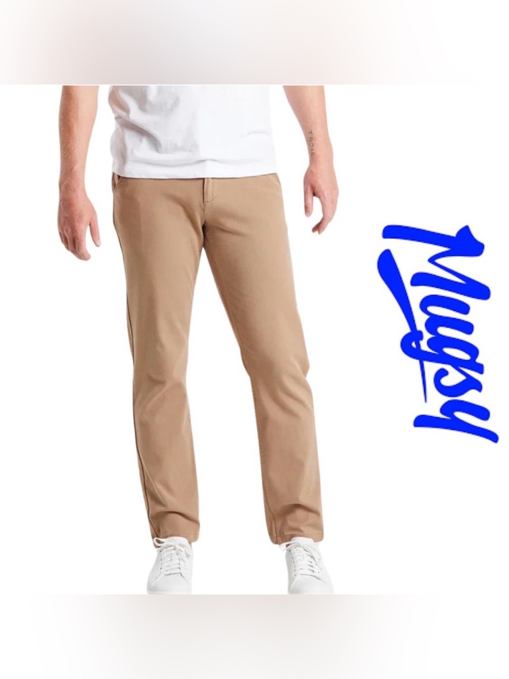 Mugsy Men's Belmonts Chino Pants In Camel Tan Sz.40x30" Performance
Preppy